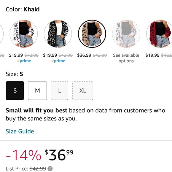 Leopard Button Cardigan - Picture 6 of 7